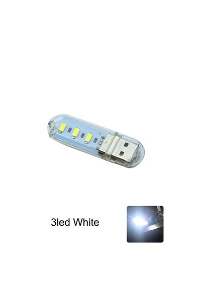 lyfs 3led White Mini Usb Led Book Light Ultra Bright Reading Lamp Smd Led Bulb Night Light For Power Bank