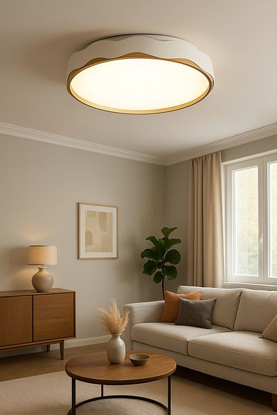 Lambadar Beramus Model Special Design 42 cm Large Size Modern 3 Colors (White-Daylight-Yellow) Plafonier Led Chandelier