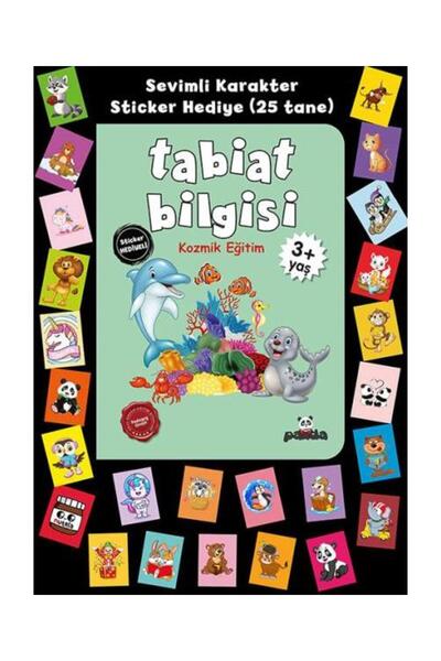 Beyaz Panda Yayınları ملصقات تعليمية عن الطبيعة (التعليم الكوني) للأعمار 3+ س...