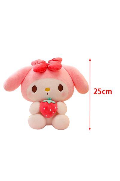 Choice 25cm melody 32-25CM Sanrio Kuromi My Melody Strawberry Series Plush Animal Doll Cartoon Cute Plush P