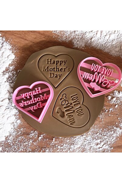 Home مجموعة قوالب بسكويت مخصصة لعيد الأم - أحبك يا أمي وعيد الأم السعيد
