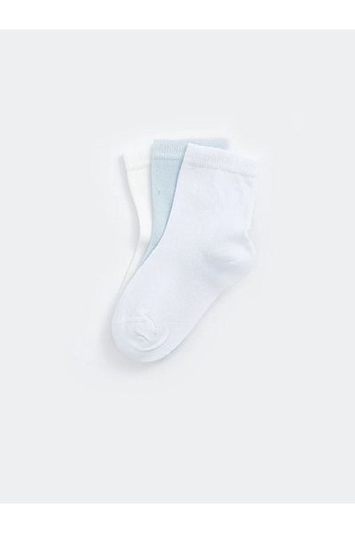Aziz Bebe Baby Girl Basic Seamless 3-Piece Sock Socks 0 Months - 36 Months