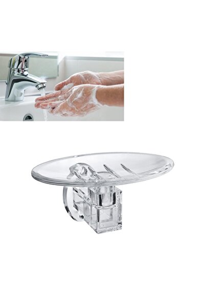 ForWhat Acrylic Solid Soap Holder Soap Dish for Office Home Office Bathroom Kitchen Layout