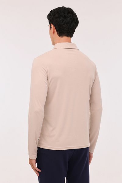 lumberjack Ανδρικό μακρυμάνικο μπλουζάκι ML ZEYN 15ITL510 4PR BEIGE