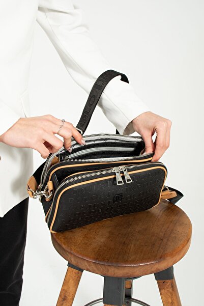 Just Polo Red Combination Color 5 Compartment Women's Hand and Shoulder Bag Fast Shipping Quality Product 2120-str 1303