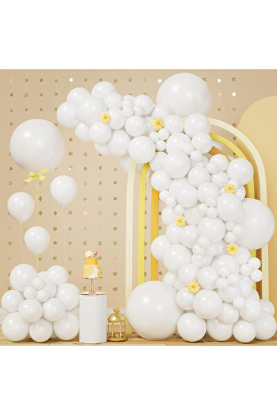 Choice6 بالونات بيضاء أخرى، 148 قطعة، بالونات خضراء بأحجام مختلفة، بالونات خض...