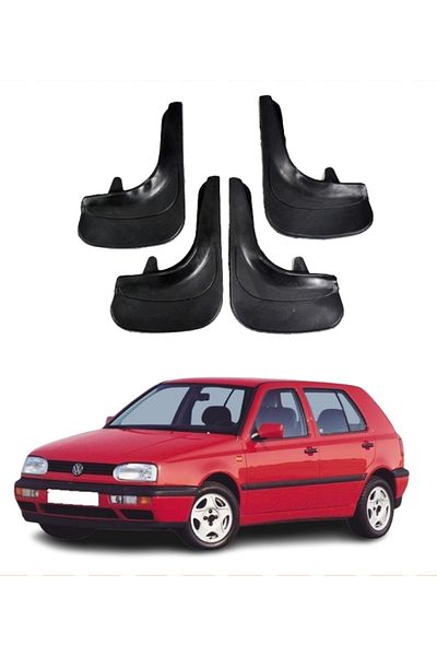 SONİKON LİNE 4-Piece Dust Cover Mudguard Mudguard Compatible with Volkswagen Golf 3 All Cases Modified