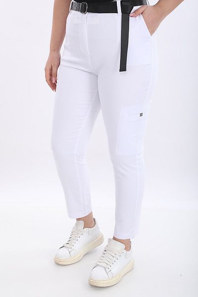 RBKS Plus Size Cotton High Waist Pants