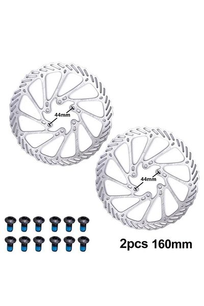 ZTTO 2 Pcs 160mm Mtb Bicycle Brake Rotor 120 140 160 180 203mm 6inch Stainless Steel Hydraulic Brake Roto