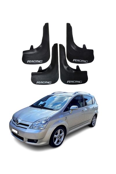 SONİKON LİNE Toyota Verso 2004-2009 Compatible Racing Written 4-Piece Dust Cover Mudguard Mudguard Modified