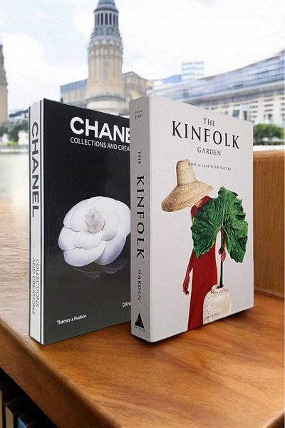 BayCazip Decorative Book Look Box Set of 2 Decorative Book Looking Box