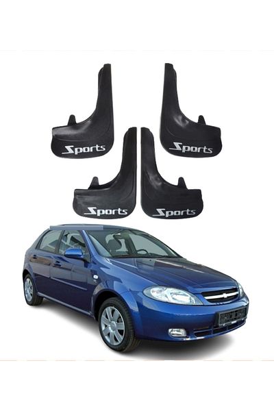 SONİKON LİNE Chevrolet Lacetti Hb Compatible Sports Written 4-Piece Dust Cover Mudguard Mudguard Modified