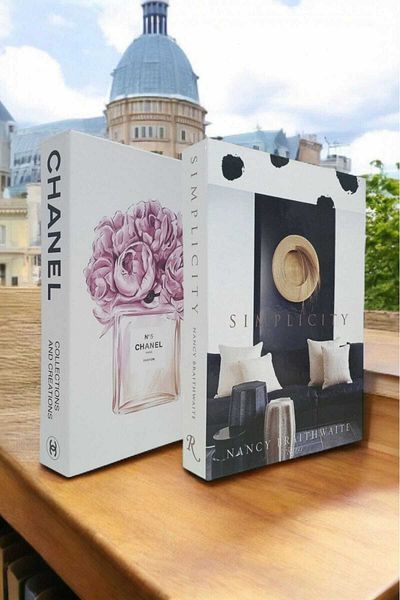 BayCazip Decorative Book Look Box Set of 2 Decorative Book Looking Box