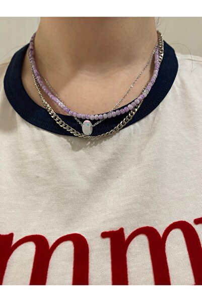 Fiamoss Kadın El Yapımı Tasarım Kombin Kolye