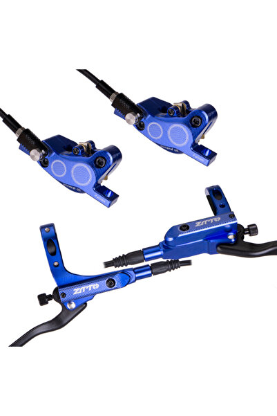 ZTTO زوج من فرامل قرصية هيدروليكية زرقاء للدراجات الجبلية بأربعة مكابس M840 م...