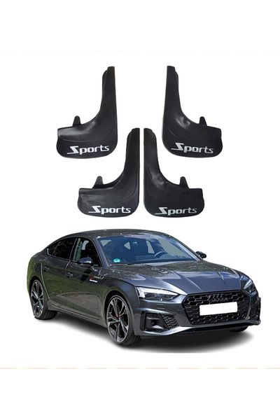 SONİKON LİNE Audi A5 Compatible 4-Piece Sports Written Dust Cover Mudguard Mudguard Modified