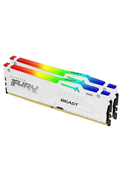 Kingston FURY Beast RGB Alb 32GB DDR5 6000MHz CL36 EXPO
