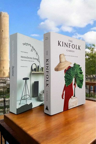 BayCazip Decorative Book Look Box Set of 2 Decorative Book Looking Box