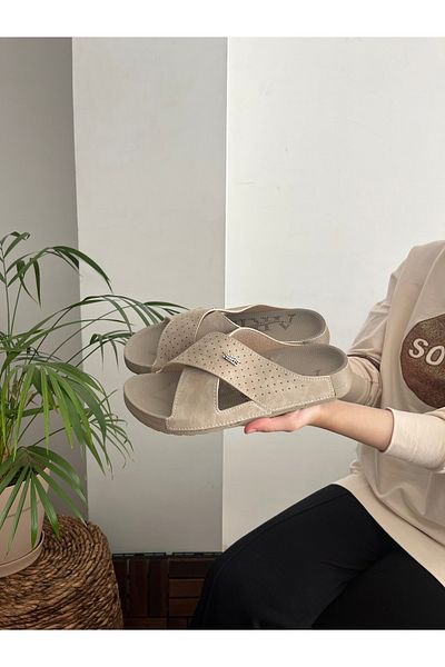 Behtah Kundura Large Size Battal Comfort Daily Anatomical Sole Mother Home and Outdoor Slippers