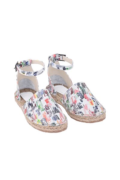 Moosefield Genuine Leather Women's Ankle Strap Colorful Espadrille
