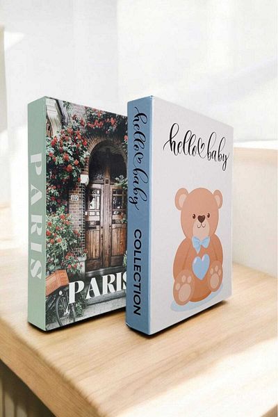 BayCazip Decorative Book Look Box Set of 2 Decorative Book Looking Box