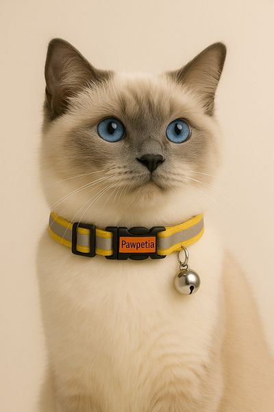 SelloPet Cat Collar Reflective Yellow Color