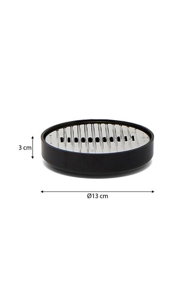 Prima Nova Διαφανές μαύρο δοσομετρητή σαπουνιού Lenox (E32)