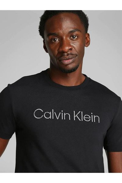 Calvin Klein Textured Embroidery Logo T-Shirt Men's T-Shirt K10K114169