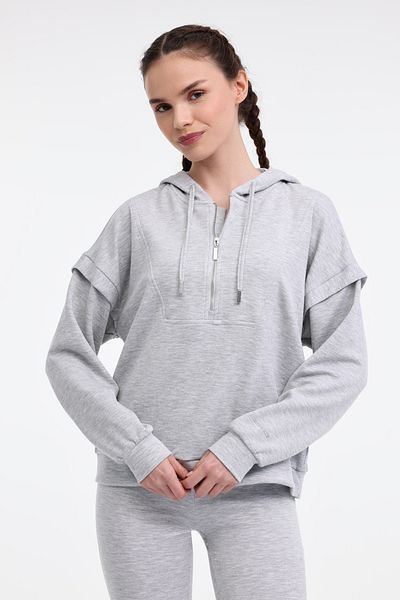 lumberjack Wl Doına 16Ms438 5Fx Gray Melange Women's Sweatshirt