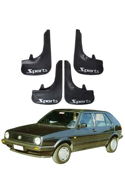 SONİKON LİNE Volkswagen Golf 2 Compatible Sports Written 4-Piece Mudguard Mudguard Mudguard Modified