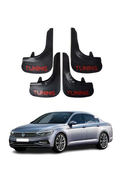 SONİKON LİNE Volkswagen Passat Compatible Tuning Written 4-Piece Dust Cover Mudguard Mudguard Modified