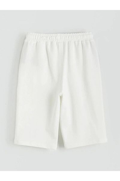 LC Waikiki Lcw Kids Ecru Elastic Waist Boy Shorts