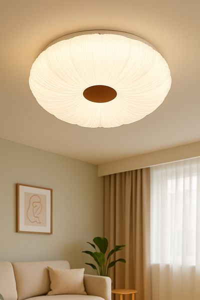 Lambadar Ronark Model Special Design 42 cm Large Size Modern 3 Colors (White-Daylight-Yellow) Plafonier Led Chandelier