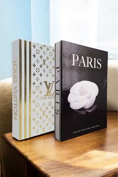BayCazip Decorative Book Look Box Set of 2 Decorative Book Looking Box