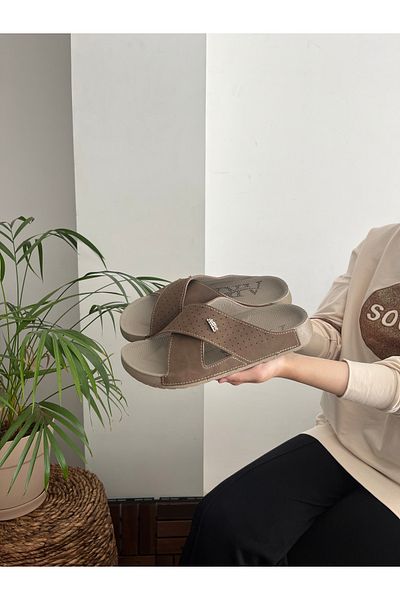 Behtah Kundura Μεγάλου μεγέθους Battal Comfort Καθημερινές Ανατομικές Σολές Μητέρες και Παντόφλες Εξωτερικού χώρου