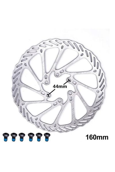 ZTTO 1 Pcs 160mm Mtb Bicycle Brake Rotor 120 140 160 180 203mm 6inch Stainless Steel Hydraulic Brake Roto