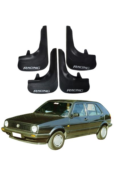SONİKON LİNE Volkswagen Golf 2 Compatible Racing Written 4-Piece Mudguard Mudguard Mudguard Modified
