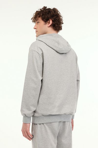 lumberjack Ανδρικό φούτερ Mb Sn73 Hoodie 5fx Grey Melange
