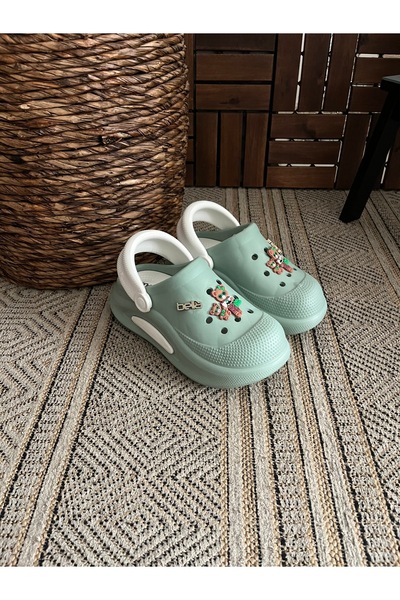 Behtah Kundura Papuci cu talpă înaltă închisă în față Papuci de zi cu zi pentru doctor de grădină (Vă rugăm să alegeți o mărime mai mare!)