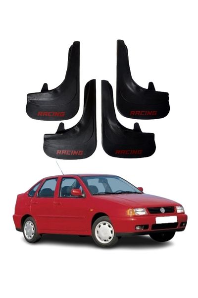 SONİKON LİNE Volkswagen Polo Sd 1996-2001 Compatible Racing Written 4-Piece Dust Cover Mudguard Mudguard Modified