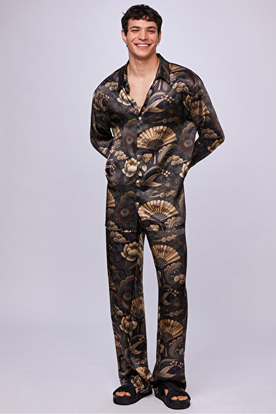 Dear Deer Golden Koi Luxury Shirt & Pants Set