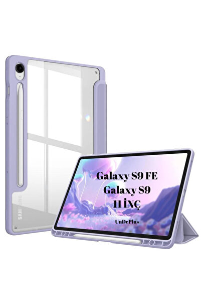 UnDePlus Samsung Galaxy Tab S10 Lite FE/S10/S9 FE/S9 Uyumlu Kılıf Grafiti Şeffaf Kalem Bölmeli