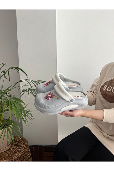 Behtah Kundura Closed Front High Sole Slippers Garden Doctor Nurse Daily Slippers (Choose One Size Larger!)