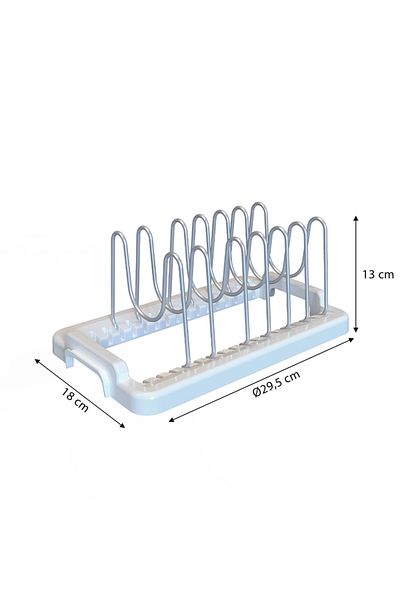 Prima Nova White Fin In-Cabinet Pot Lid Holder