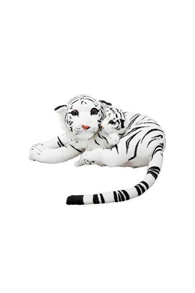 SAZE Kaliteli Deniz Kaplan Ve Yavrusu Peluş 60 Cm