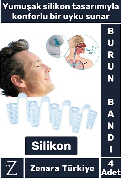 Zenara Premium Snoring Reducer Comfortable Breathing Sleep Anti Snoring Nose Hole Apparatus 4 Pcs