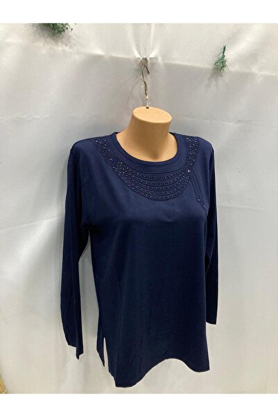 Nacar Kadın Büyük Beden Anne Penye Bluz