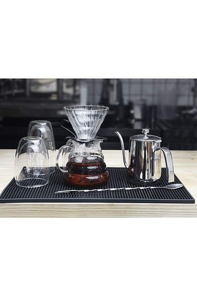zola Suport din silicon, Zola®, pentru uscarea paharelor, negru, 45x30 cm