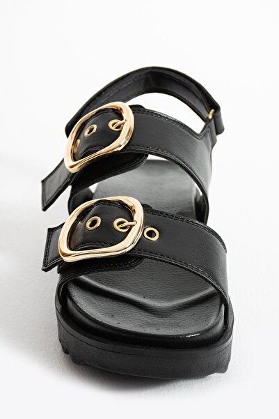 StWenn Γυναικεία σανδάλια με διπλό λουράκι με σφήνα τακούνι