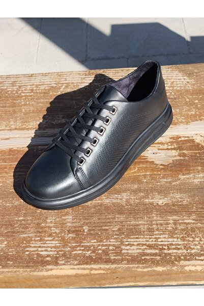 LİCCAS Pantofi sezonieri sport pentru bărbați, piele naturală, talpă din cauc...